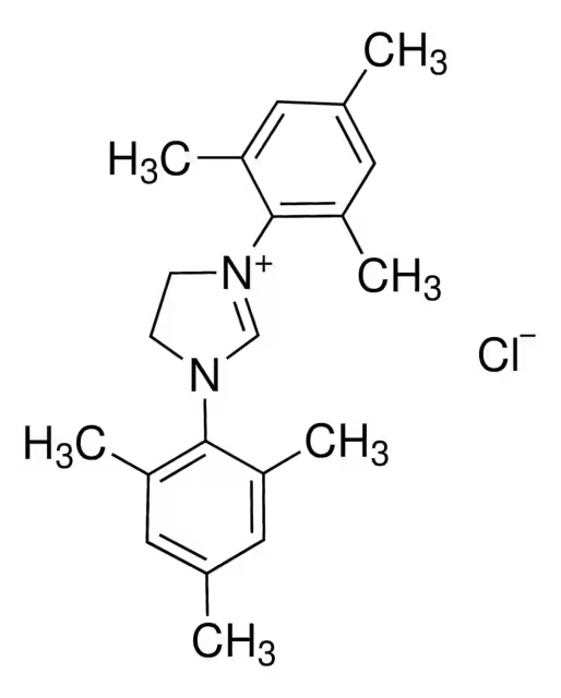 1,3-Bis(2,4,6-trimethylphenyl)-4,5-dihydroimidazolium tetrafluoroborate structure, CAS 245679-18-9