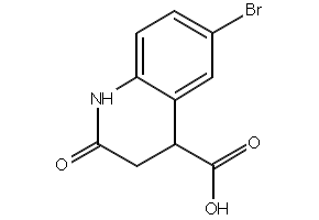 2-Oxo-1,2,3,4-tetrahydroquinoline-3-carboxylic acid structure, CAS 246867-17-4