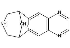 Varenicline structure, CAS 249296-44-4