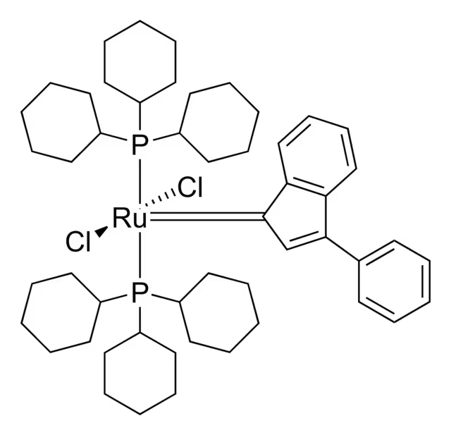 Bis(tricyclohexylphosphine)-3-phenyl-1H-inden-1-ylideneruthenium(IV) dichloride structure, CAS 250220-36-1