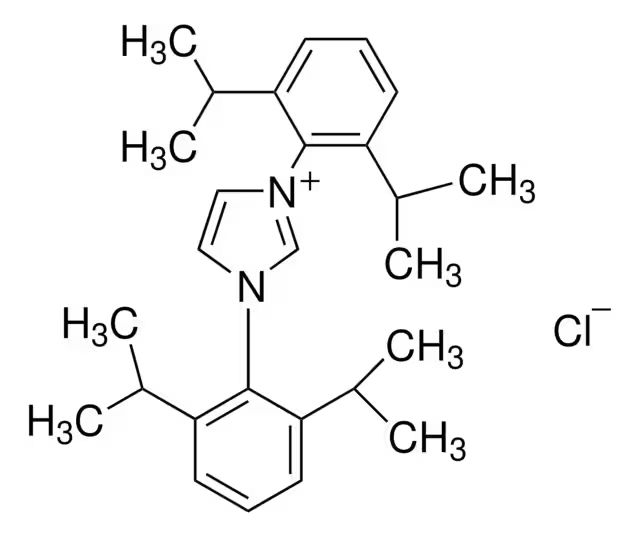 1,3-Bis(2,6-diisopropylphenyl)imidazolium chloride structure, CAS 250285-32-6