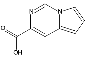Pyrrolo[1,2-c]pyrimidine-3-carboxylic acid structure, CAS 251102-27-9