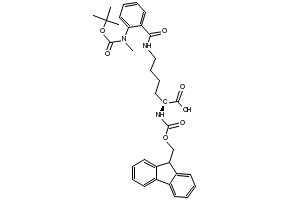 Fmoc-Lys(N-Me-Abz-Boc)-OH structure, CAS 251103-43-2