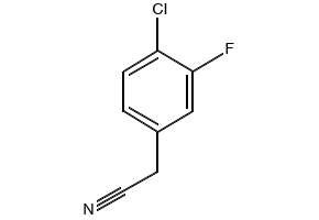 4-Chloro-3-fluorophenylacetonitrile structure, CAS 251570-03-3