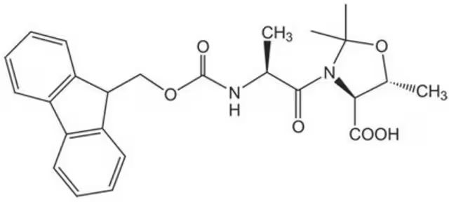 (4S,5R)-3-(Fmoc-Alaninyl)-2,2,5-trimethyloxazolidine-4-carboxylic acid structure, CAS 252554-79-3