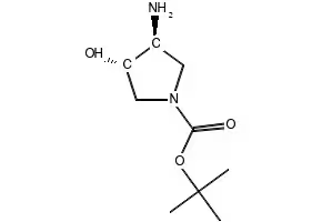 (3S,4S)-N-Boc-3-(benzylamino)-4-hydroxypyrrolidine structure, CAS 252574-03-1