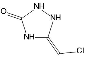 3-Chloromethyl-1,2,4-triazolin-5-one structure, CAS 252742-72-6