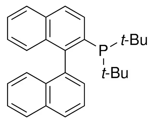 2-[Di(tert-butyl)phosphino]-1,1'-binaphthyl structure, CAS 255836-67-0