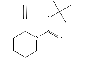 tert-Butyl 2-ethynylpiperidine-1-carboxylate structure, CAS 255864-58-5