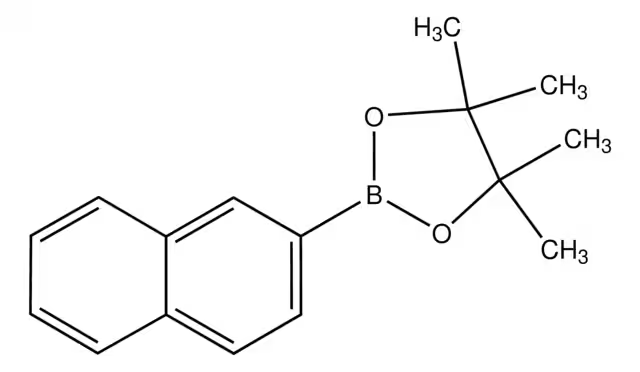 Naphthalene-2-boronic acid pinacol ester structure, CAS 256652-04-7