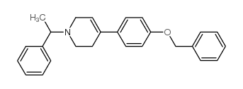 1,2,3,6-Tetrahydro-1-[(1R)-1-phenylethyl]-4-[4-(phenylmethoxy)phenyl]pyridine structure, CAS 257928-43-1