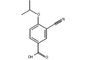 3-Cyano-4-isopropoxybenzoic acid structure, CAS 258273-31-3