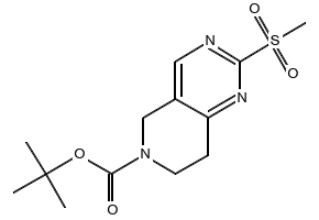 tert-Butyl 7,8-dihydro-2-(methylsulfonyl)pyrido[4,3-d]pyrimidine-6(5H)-carboxylate structure, CAS 259809-79-5