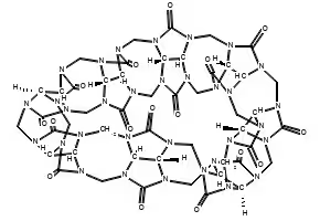 Cucurbit[8]uril structure, CAS 259886-51-6