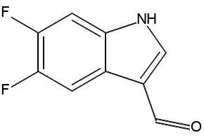 5,6-Difluoro-1H-indole-3-carboxaldehyde structure, CAS 260267-07-0