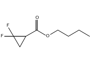 Butyl 2,2-difluorocyclopropanecarboxylate structure, CAS 260352-79-2