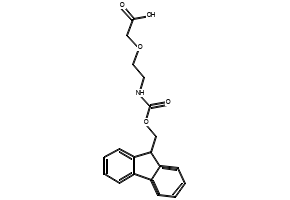 5-(9-Fluorenylmethyloxycarbonylamino)-3-oxapentanoic acid structure, CAS 260367-12-2