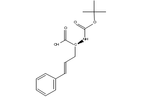 Boc-L-Styrylalanine dicyclohexylamine salt structure, CAS 261165-04-2