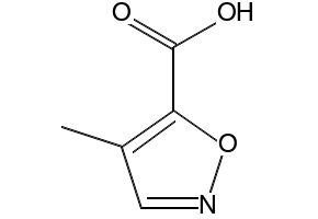 4-Methylisoxazole-5-carboxylic acid structure, CAS 261350-46-3