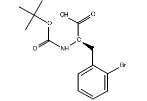 (R)-N-Boc-2-Bromophenylalanine structure, CAS 261360-76-3