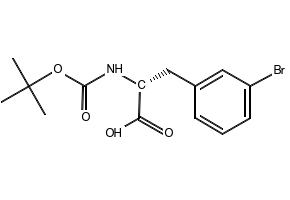 (R)-N-Boc-3-Bromophenylalanine structure, CAS 261360-77-4