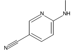 6-(Methylamino)nicotinonitrile structure, CAS 261715-36-0