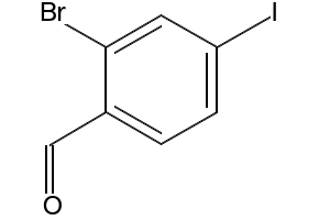 2-Bromo-4-iodobenzaldehyde structure, CAS 261903-03-1