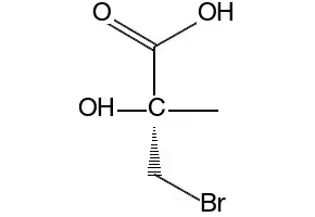 (2R)-3-Bromo-2-hydroxy-2-methylpropanoic acid structure, CAS 261904-39-6