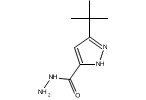 3-(tert-Butyl)-1H-pyrazole-5-carbohydrazide structure, CAS 262292-02-4