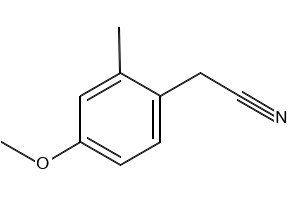 4-Methoxy-2-methylphenylacetonitrile structure, CAS 262298-02-2