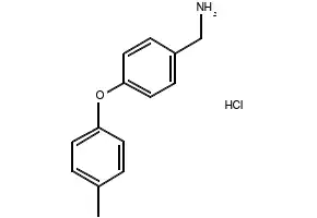 4-(4-Methylphenoxy)benzenemethanamine hydrochloride structure, CAS 262862-66-8