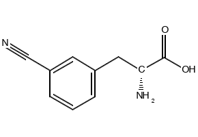 D-3-Cyanophenylalanine structure, CAS 263396-43-6