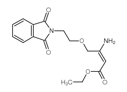 Ethyl 3-amino-4-(2-phthalimidoethoxy)crotonate structure, CAS 265136-65-0
