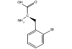 D-2-Bromophenylalanine structure, CAS 267225-27-4