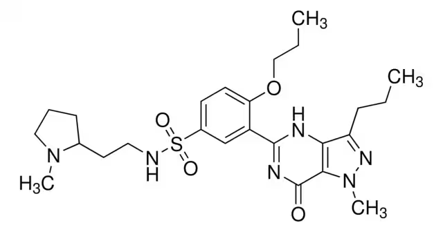 Udenafil structure, CAS 268203-93-6