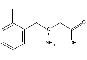 (R)-3-Amino-4-(2-methylphenyl)butyric acid hydrochloride structure, CAS 269398-79-0