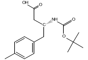 Boc-(R)-3-Amino-4-(4-methylphenyl)butyric acid structure, CAS 269398-85-8