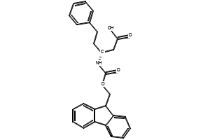 (R)-3-(Fmoc-amino)-5-phenylpentanoic acid structure, CAS 269398-87-0