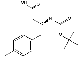 Boc-(S)-3-Amino-4-(4-methylphenyl)butyric acid structure, CAS 270062-96-9