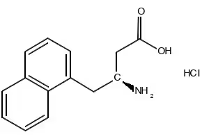 (S)-3-Amino-4-(1-naphthyl)butyric acid hydrochloride structure, CAS 270063-00-8