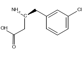 (S)-3-Amino-4-(3-chlorophenyl)butyric acid hydrochloride structure, CAS 270596-38-8