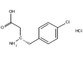 (S)-3-Amino-4-(4-chlorophenyl)butyric acid hydrochloride structure, CAS 270596-41-3