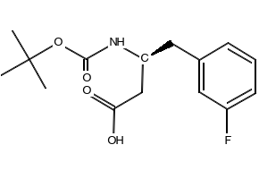 Boc-(S)-3-Amino-4-(3-fluorophenyl)butyric acid structure, CAS 270596-51-5