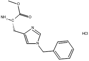 1-Phenylmethyl-L-histidine methyl ester monohydrochloride structure, CAS 274927-61-6