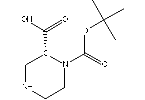 (R)-4-Boc-Piperazine-3-carboxylic acid structure, CAS 278788-60-6