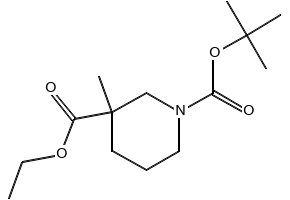 N-Boc-3-Methylnipecotic acid ethyl ester structure, CAS 278789-43-8