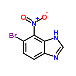 5-Bromo-4-nitro-1H-benzimidazole structure, CAS 281190-51-0