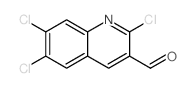 2,6,7-Trichloro-3-quinolinecarboxaldehyde structure, CAS 281208-97-7