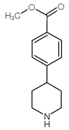 Methyl 4-(piperidin-4-yl)benzoate structure, CAS 281235-04-9