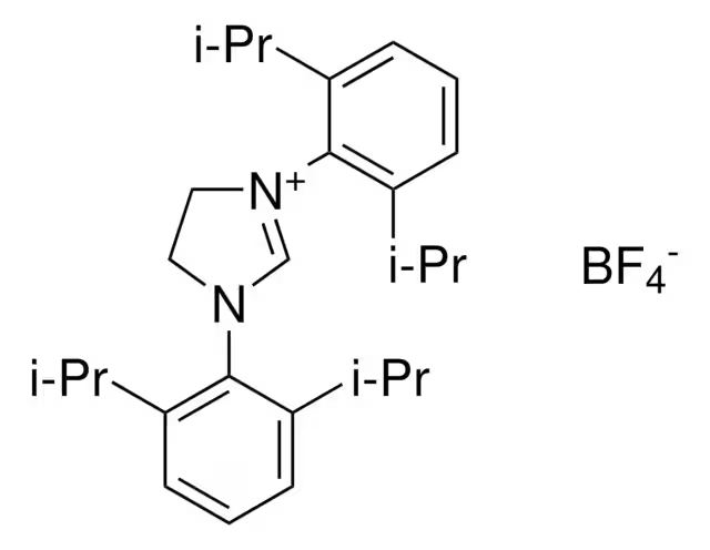 1,3-Bis(2,6-diisopropylphenyl)-4,5-dihydroimidazolium tetrafluoroborate structure, CAS 282109-83-5